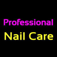 Professional Nail Care Neon Skilt