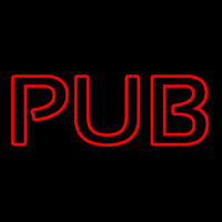 Pub Red Neon Skilt