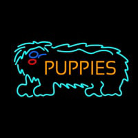 Puppies With Logo Neon Skilt