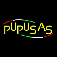 Pupusas Neon Skilt