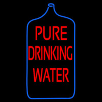 Pure Drinking Water Neon Skilt