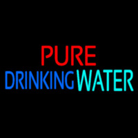 Pure Drinking Water Neon Skilt