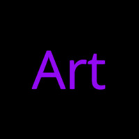 Purple Art Neon Skilt