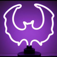 Purple Batman Desktop Neon Skilt
