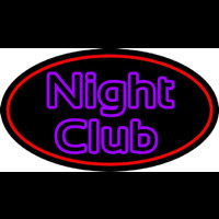 Purple Block Night Club Neon Skilt