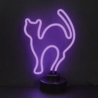 Purple Cat Desktop Neon Skilt