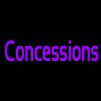 Purple Concessions Neon Skilt