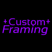 Purple Custom Framing 1 Neon Skilt