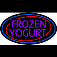 Purple Frozen Yogurt Neon Skilt