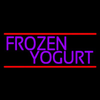 Purple Frozen Yogurt Neon Skilt