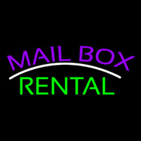 Purple Mailbo  Green Rental Block 1 Neon Skilt