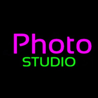 Purple Photo Green Studio Neon Skilt