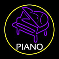 Purple Piano Neon Skilt