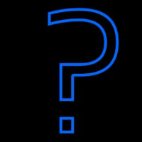 Question Mark Neon Skilt
