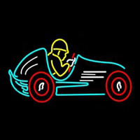 Race Car Neon Skilt