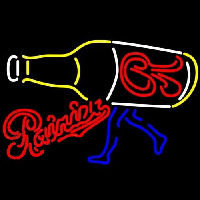Rainier Walking R Bottle Beer Sign Neon Skilt