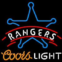 Rangers Coors Light Neon Skilt