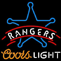 Rangers Coors Light Neon Skilt