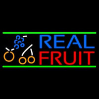 Real Fruit Smoothies Neon Skilt