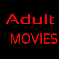 Red Adult Movies Neon Skilt