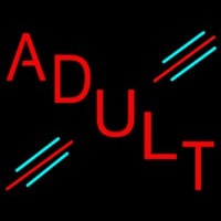 Red Adult Neon Skilt