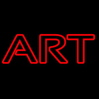 Red Art 6 Neon Skilt