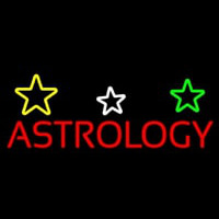 Red Astrology Neon Skilt