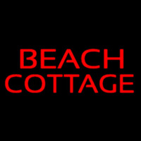 Red Beach Cottage Neon Skilt