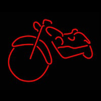 Red Bike Logo Neon Skilt