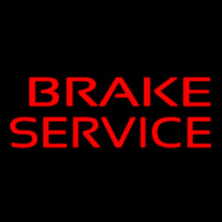 Red Brake Service Neon Skilt
