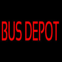Red Bus Depot Neon Skilt