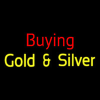 Red Buying Yellow Gold And Silver Block Neon Skilt