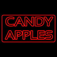 Red Candy Apples Neon Skilt