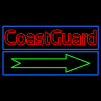 Red Coast Guard Neon Skilt