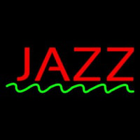 Red Colored Jazz Block Neon Skilt