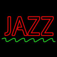 Red Colored Jazz Block Neon Skilt