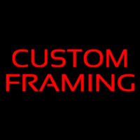 Red Custom Framing 1 Neon Skilt