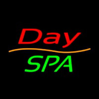 Red Day Spa Green Neon Skilt