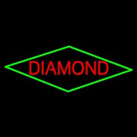 Red Diamond Block Neon Skilt