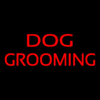 Red Dog Grooming Neon Skilt