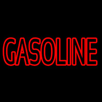 Red Double Stroke Gasoline Neon Skilt