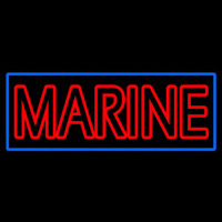 Red Double Stroke Marine Neon Skilt