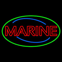 Red Double Stroke Marine Neon Skilt