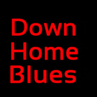 Red Down Home Blues Neon Skilt