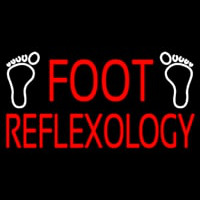 Red Foot Refle ology Neon Skilt