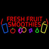 Red Fresh Smoothies Neon Skilt