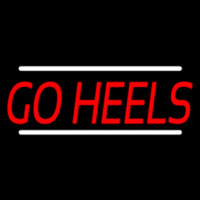 Red Go Heels Neon Skilt
