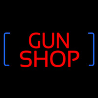 Red Gun Shop Neon Skilt