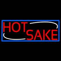 Red Hot Sake With Blue Border Neon Skilt