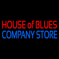 Red House Of Blues Blue Company Store Neon Skilt